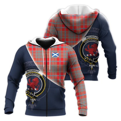 Printivon Moubray Tartan Scottish Crest Hoodie