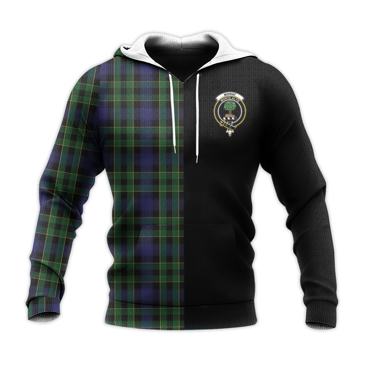 Printivon Mowat Tartan Personalize Half Hoodie