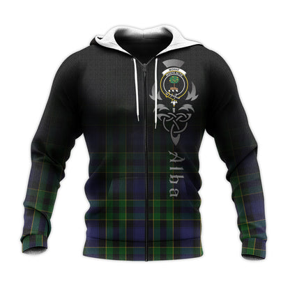 Printivon Mowat Tartan Crest Alba Celtic Hoodie