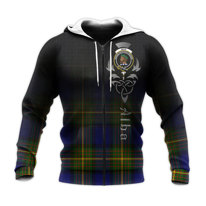 Printivon Muir Tartan Crest Alba Celtic Hoodie