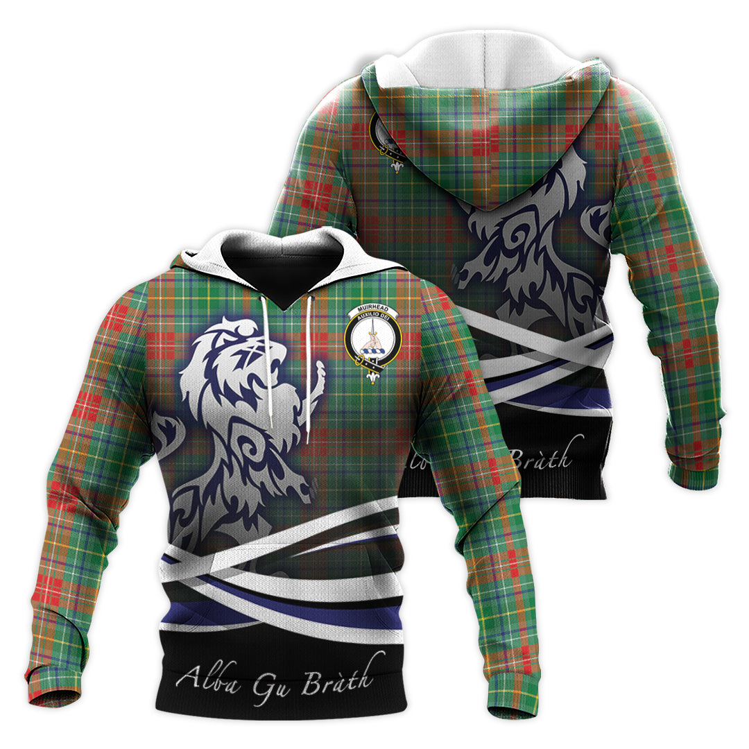 Printivon Muirhead Tartan Scottish Lion Hoodie
