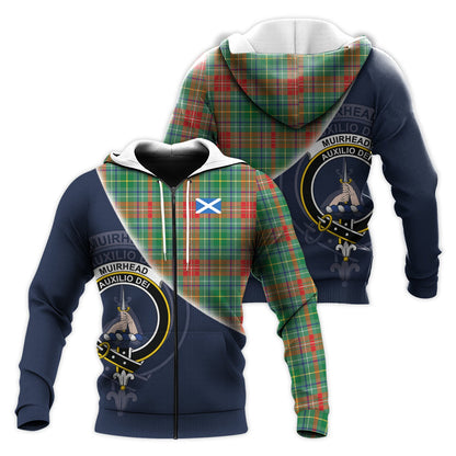 Printivon Muirhead Tartan Scottish Crest Hoodie