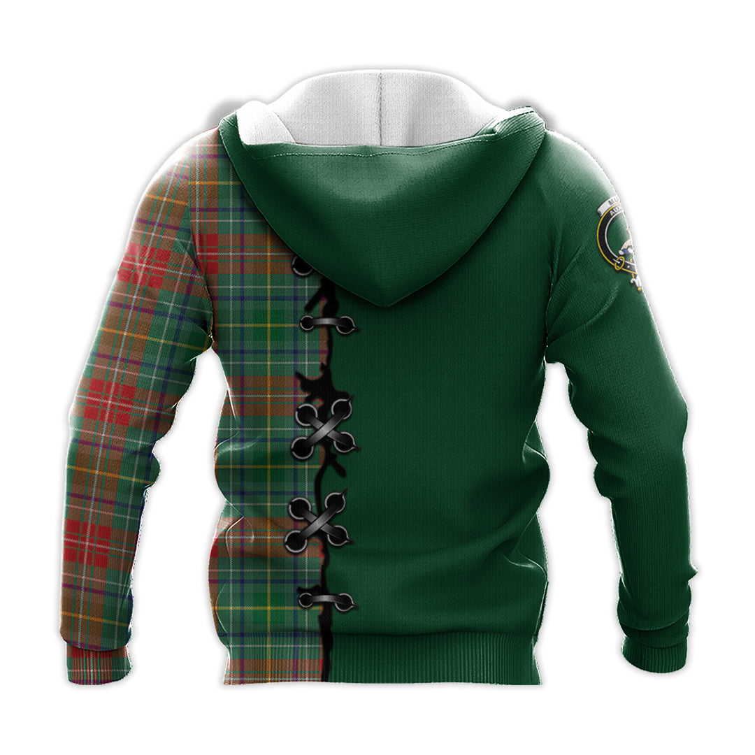 Printivon Muirhead Tartan Hoodie Lion Rampant And Celtic Thistle Style