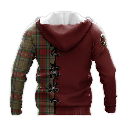 Printivon Muirhead Old Tartan Hoodie Lion Rampant And Celtic Thistle Style