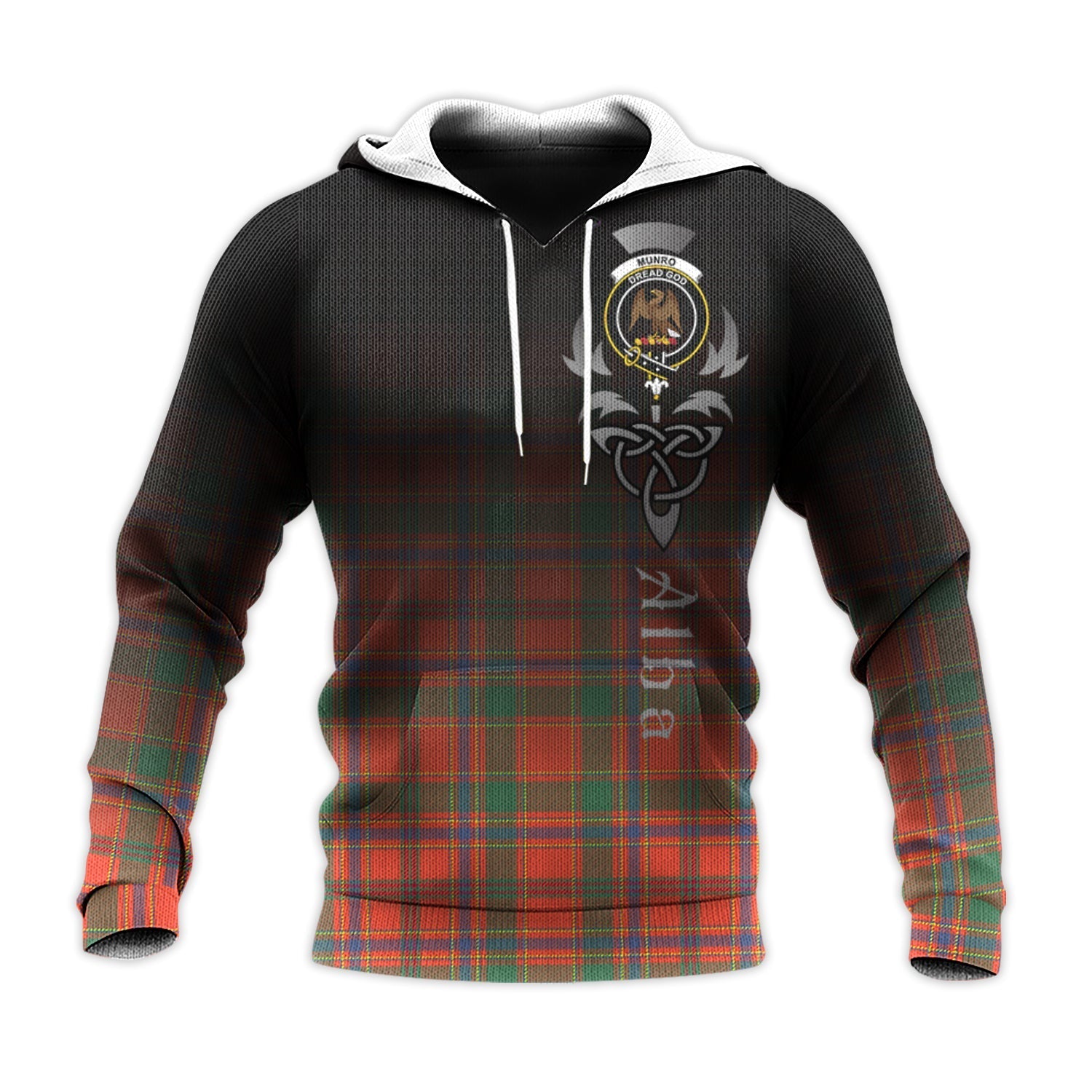 Printivon Munro Ancient Tartan Crest Alba Celtic Hoodie