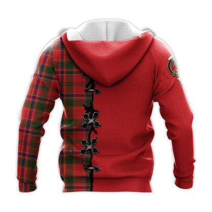 Printivon Munro Modern Tartan Hoodie Lion Rampant And Celtic Thistle Style
