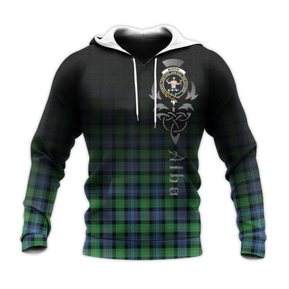 Printivon Murray Of Atholl Ancient Tartan Crest Alba Celtic Hoodie