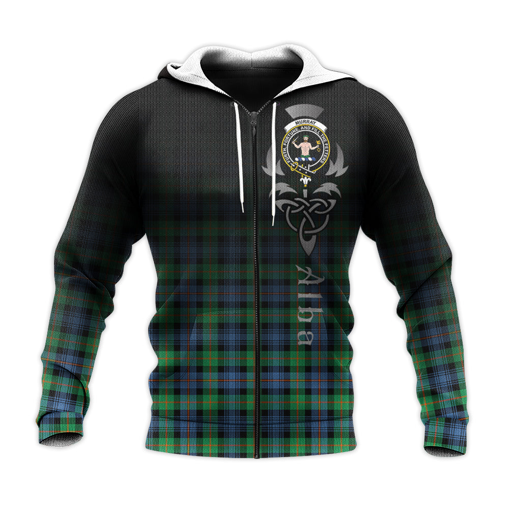 Printivon Murray Of Atholl Ancient Tartan Crest Alba Celtic Hoodie