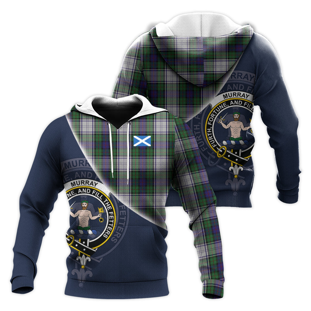 Printivon Murray Of Atholl Dress Tartan Scottish Crest Hoodie