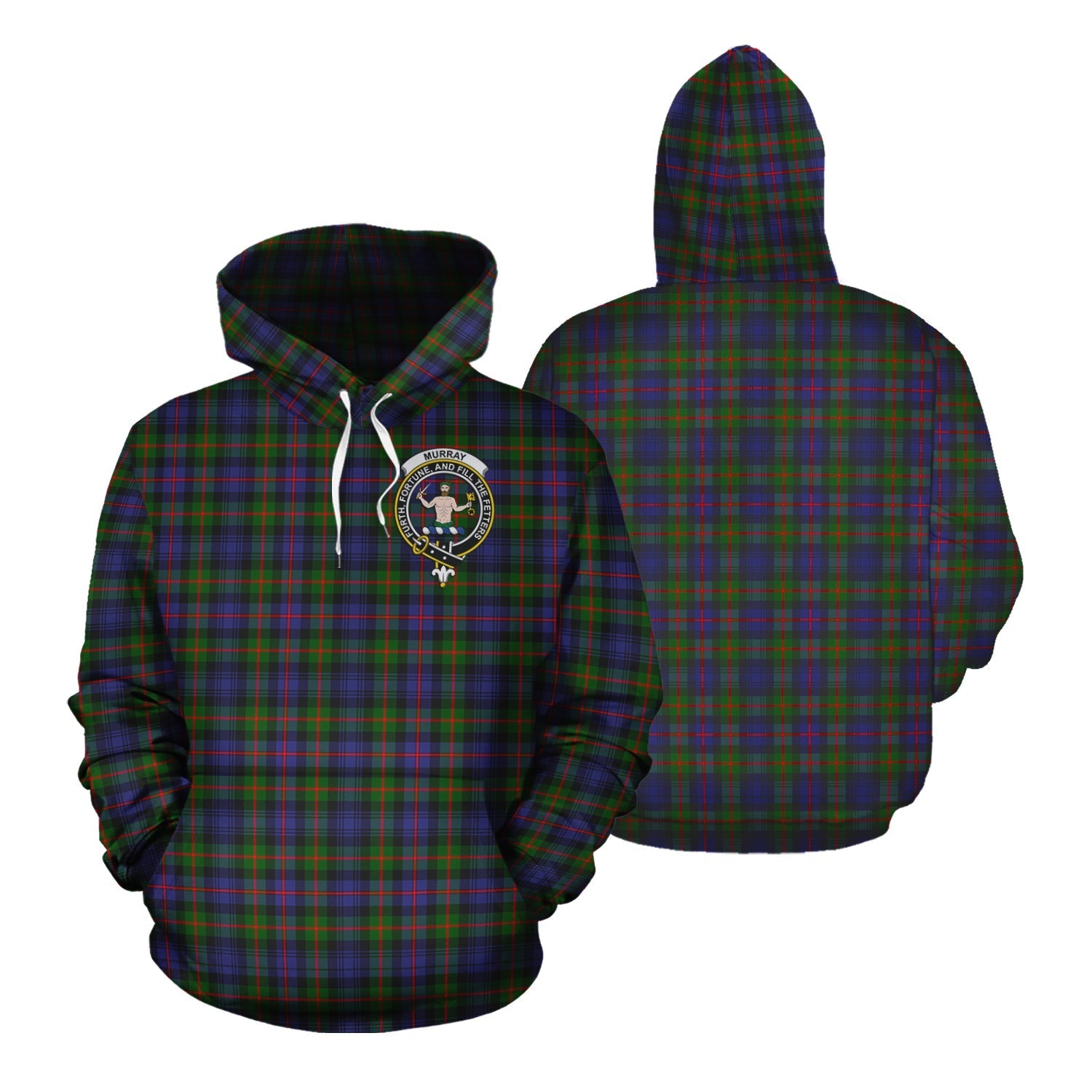 Printivon Murray Of Atholl Modern Tartan Hoodie