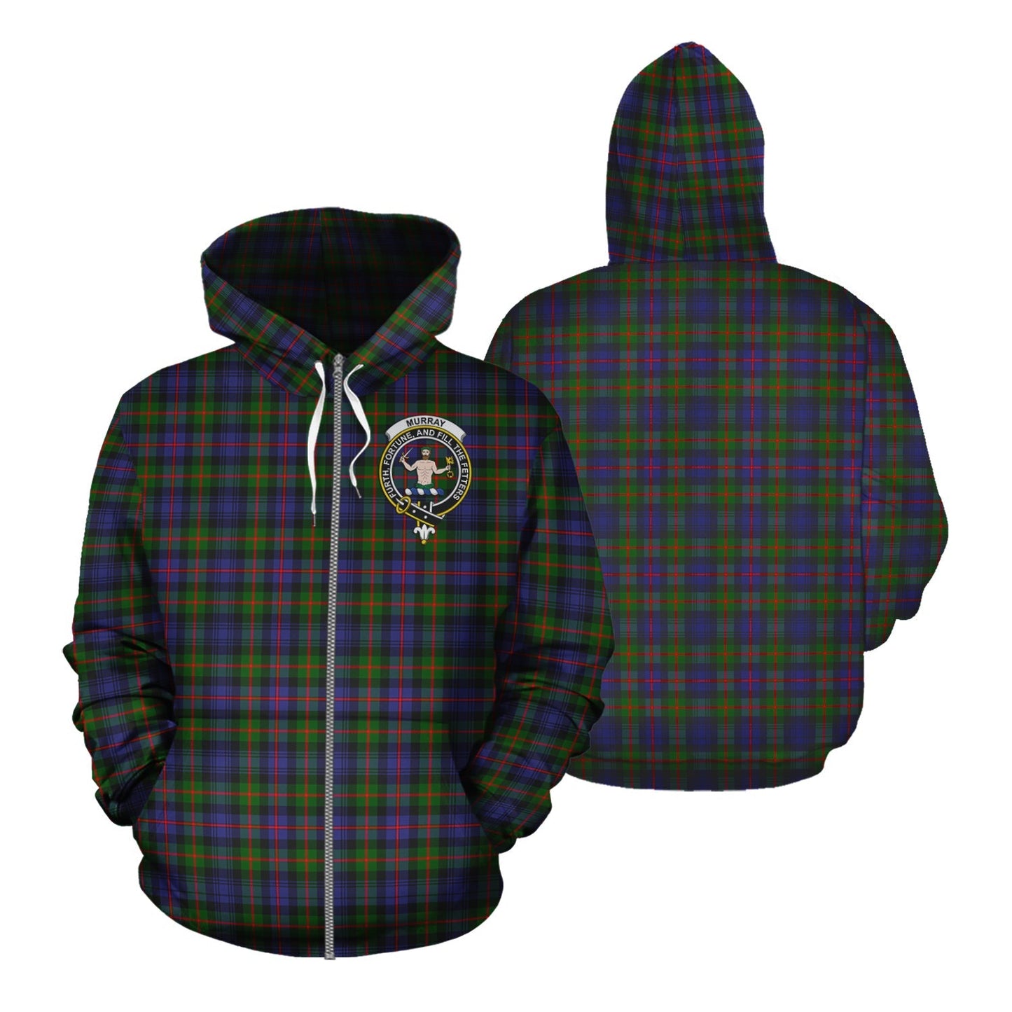 Printivon Murray Of Atholl Modern Tartan Hoodie