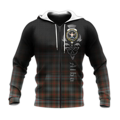 Printivon Murray Of Atholl Weathered Tartan Crest Alba Celtic Hoodie
