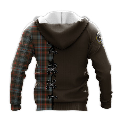Printivon Murray Of Atholl Weathered Tartan Hoodie Lion Rampant And Celtic Thistle Style