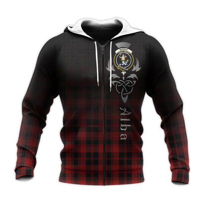 Printivon Murray Of Ochtertyre Tartan Crest Alba Celtic Hoodie