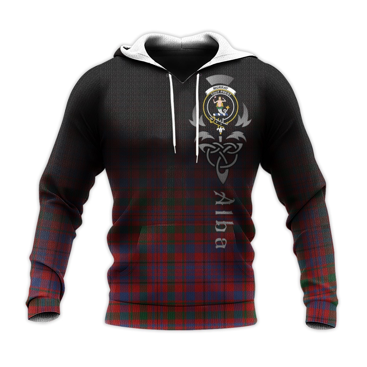 Printivon Murray Of Tullibardine Tartan Crest Alba Celtic Hoodie
