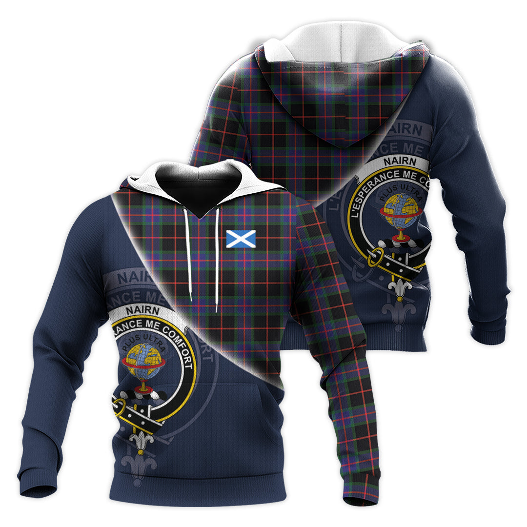 Printivon Nairn Tartan Scottish Crest Hoodie