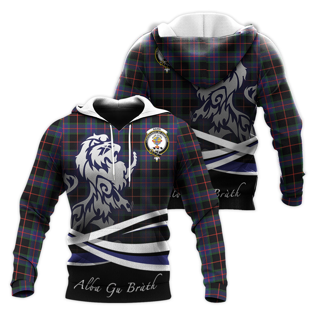 Printivon Nairn Tartan Scottish Lion Hoodie