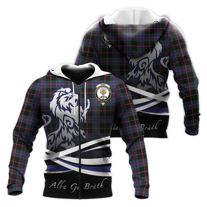 Printivon Nairn Tartan Scottish Lion Hoodie