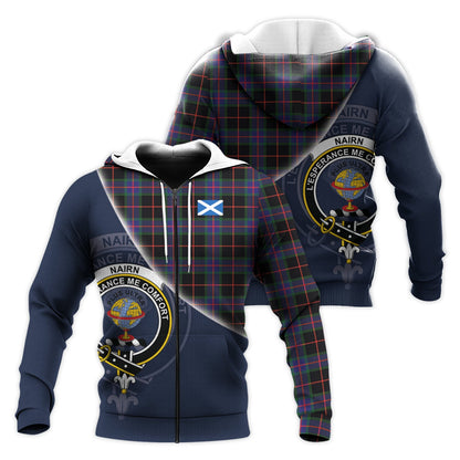 Printivon Nairn Tartan Scottish Crest Hoodie