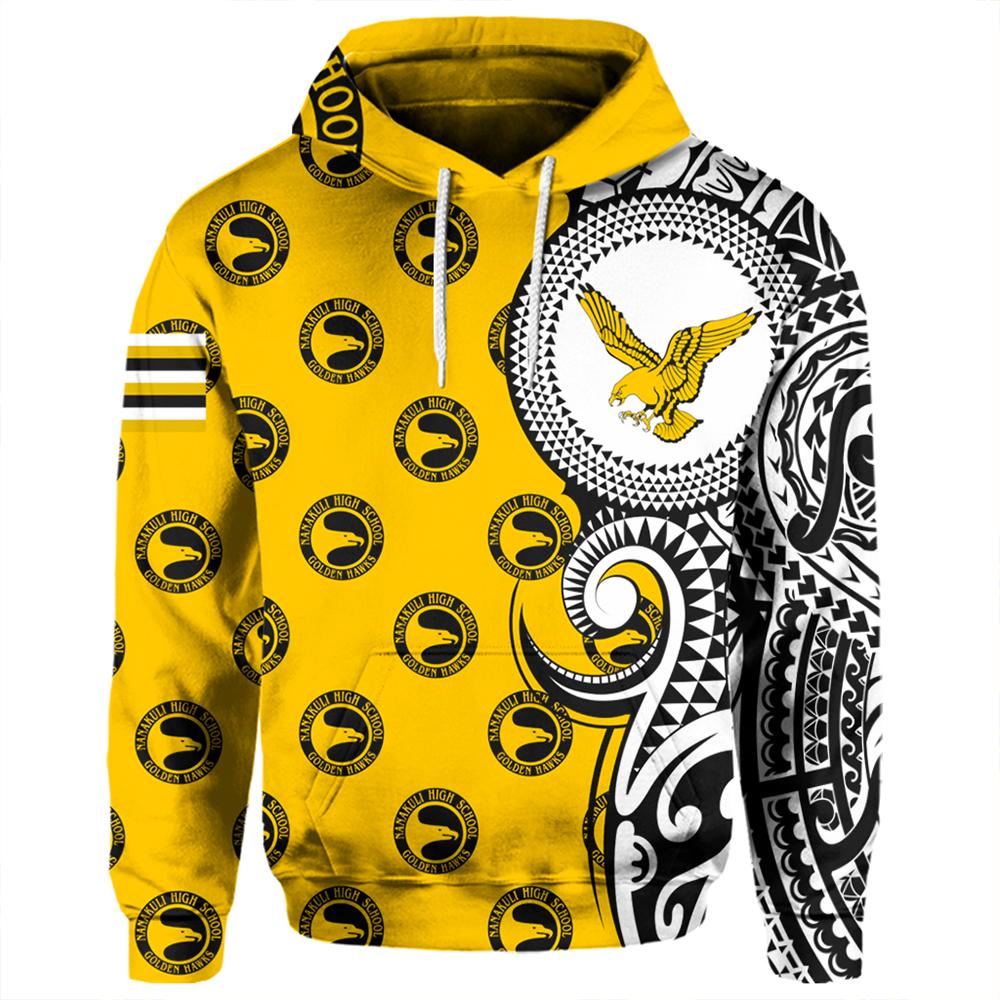 (Personalized) Hawaii Hoodie Nanakuli High Tribal Kakau Pullover Hoodie AH