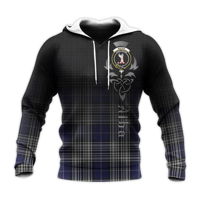 Printivon Napier Tartan Crest Alba Celtic Hoodie