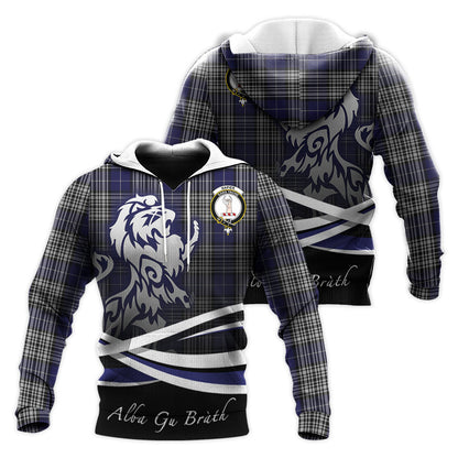 Printivon Napier Tartan Scottish Lion Hoodie