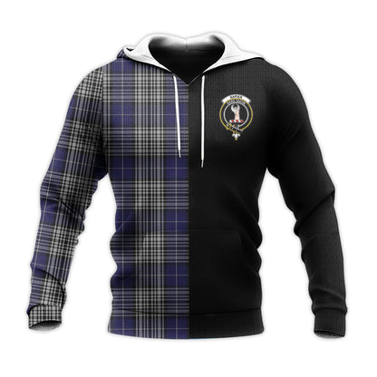 Printivon Napier Tartan Personalize Half Hoodie