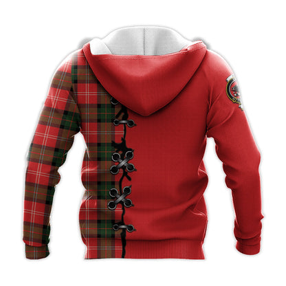 Printivon Nesbitt Modern Tartan Hoodie Lion Rampant And Celtic Thistle Style