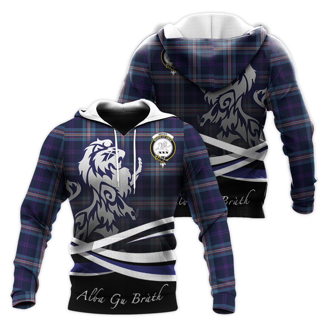 Printivon Nevoy Tartan Scottish Lion Hoodie