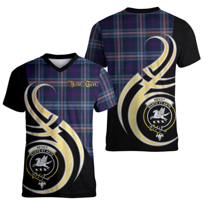 Printivon Nevoy Tartan Crest Believe In Me T Shirt
