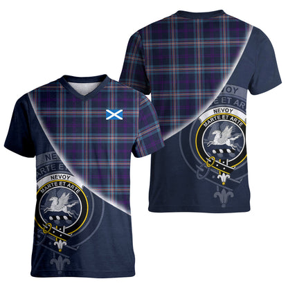 Printivon Nevoy Tartan Scottish Crest T Shirt