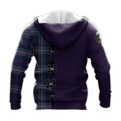 Printivon Nevoy Tartan Hoodie Lion Rampant And Celtic Thistle Style