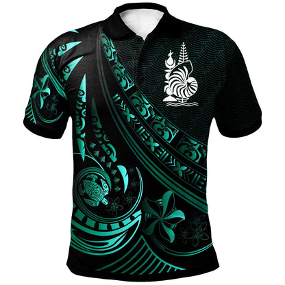 New Caledonia Polo Shirt - The Flow Of The Ocean Green