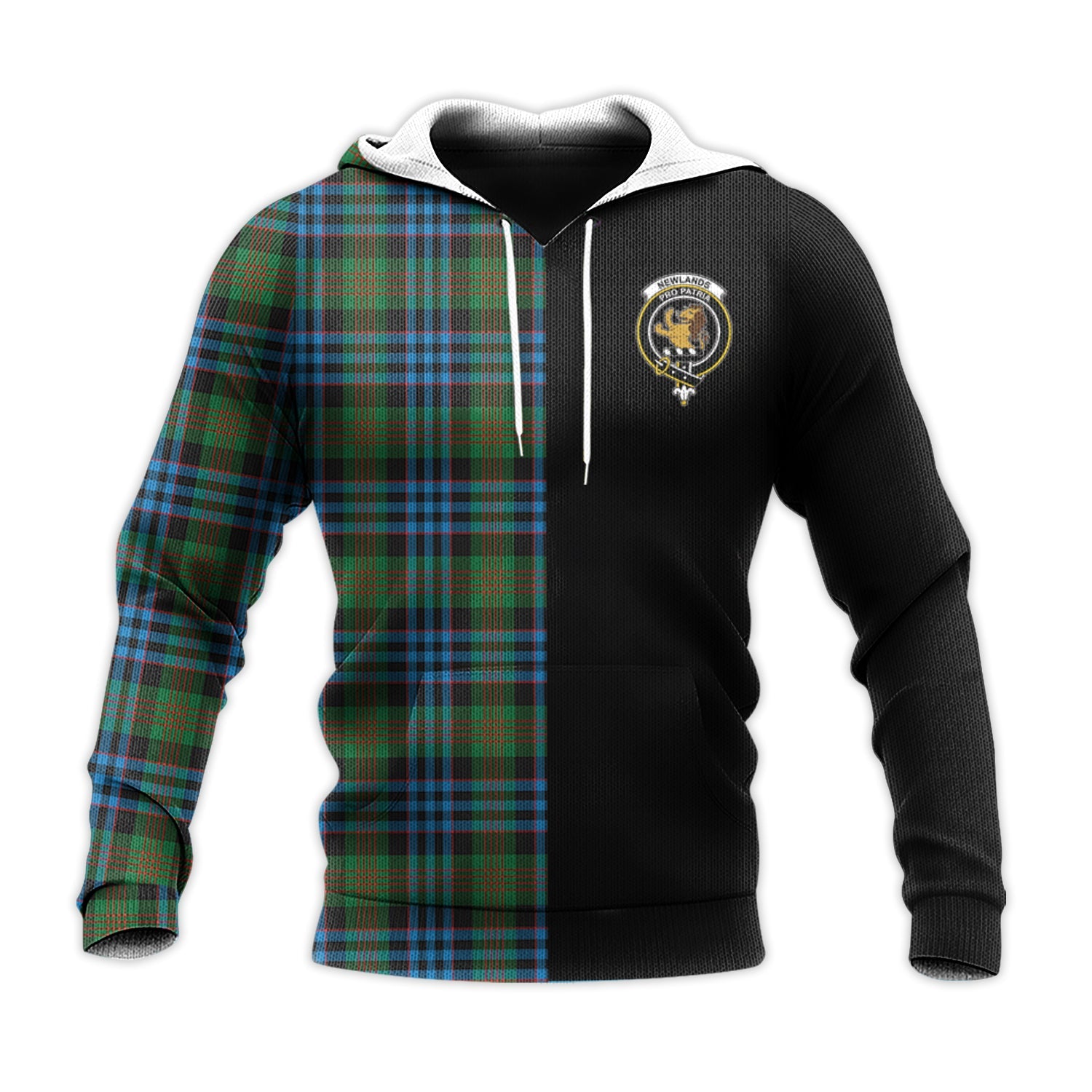 Printivon Newlands Of Lauriston Tartan Personalize Half Hoodie