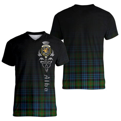 Printivon Newlands of Lauriston Tartan Crest Alba Celtic T Shirt