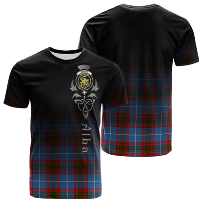 Printivon Newton Tartan Crest Alba Celtic T Shirt