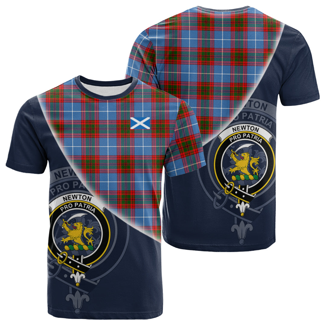 Printivon Newton Tartan Scottish Crest T Shirt