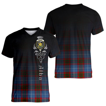 Printivon Newton Tartan Crest Alba Celtic T Shirt