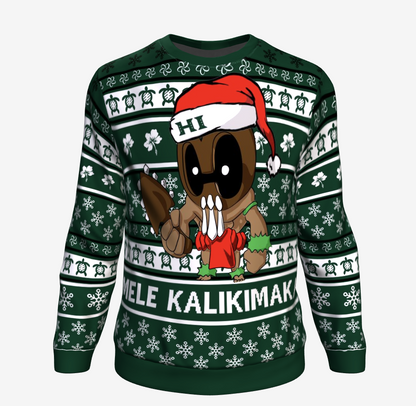 Hawaii Warriors Mele Kalikimaka Sweatshirt Ugly Hawaii Christmas Green