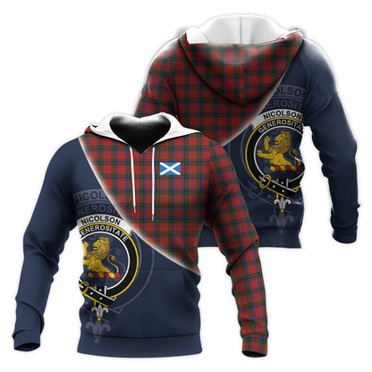 Printivon Nicolson Tartan Scottish Crest Hoodie