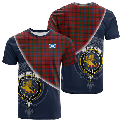 Printivon Nicolson Tartan Scottish Crest T Shirt