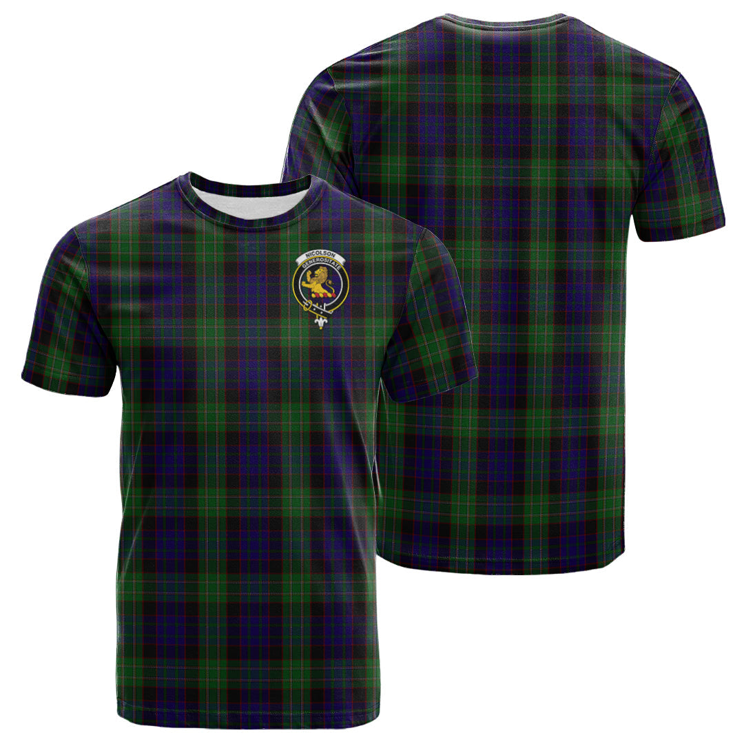 Printivon Nicolson Green Hunting Tartan T Shirt