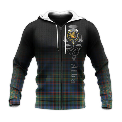 Printivon Nicolson Hunting Ancient Tartan Crest Alba Celtic Hoodie