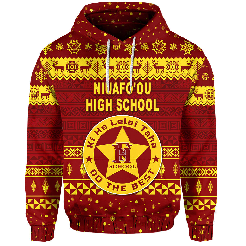 Niuafo'ou High School Christmas Hoodie Simple Style