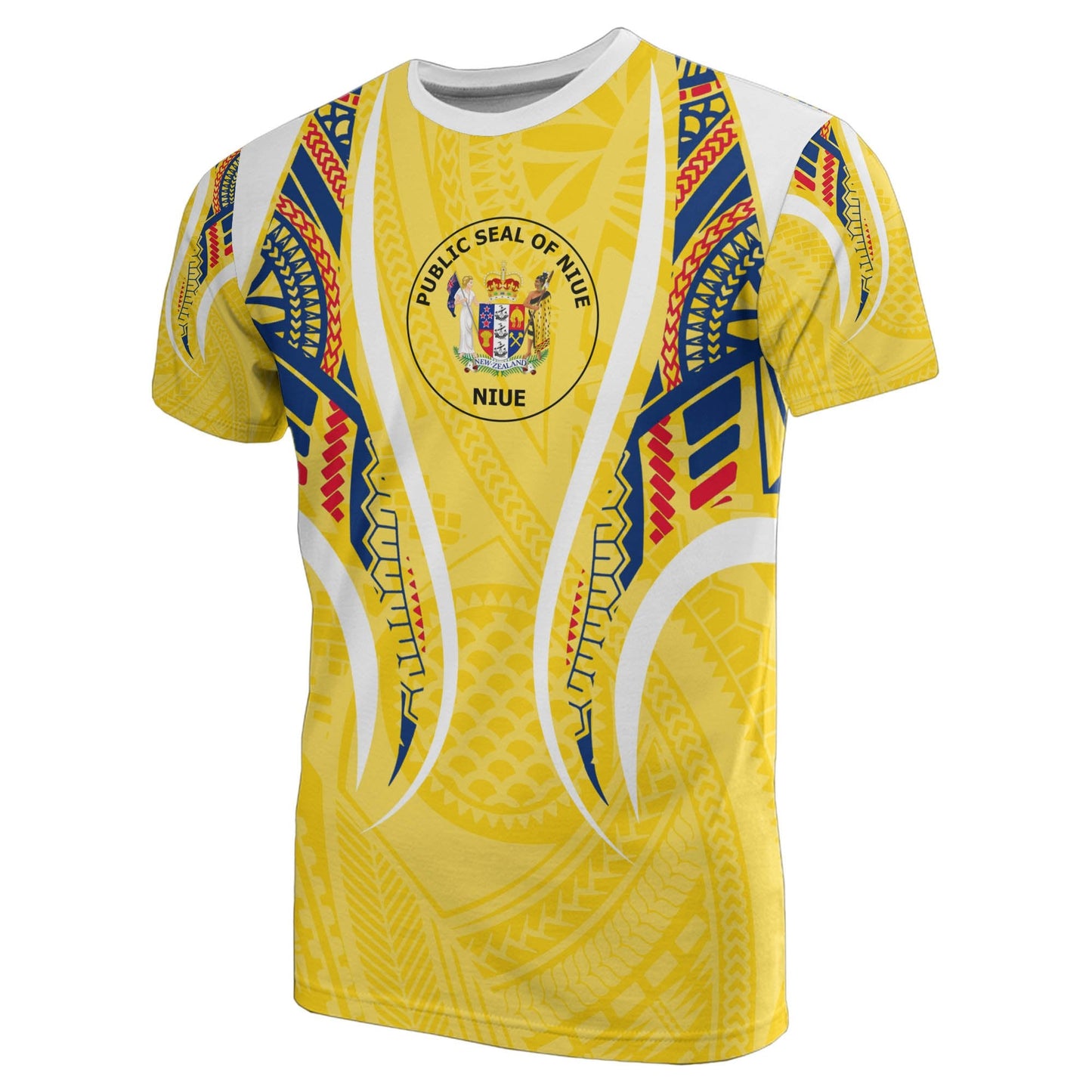 Niue T Shirt Niue Seal Polynesian Stylized