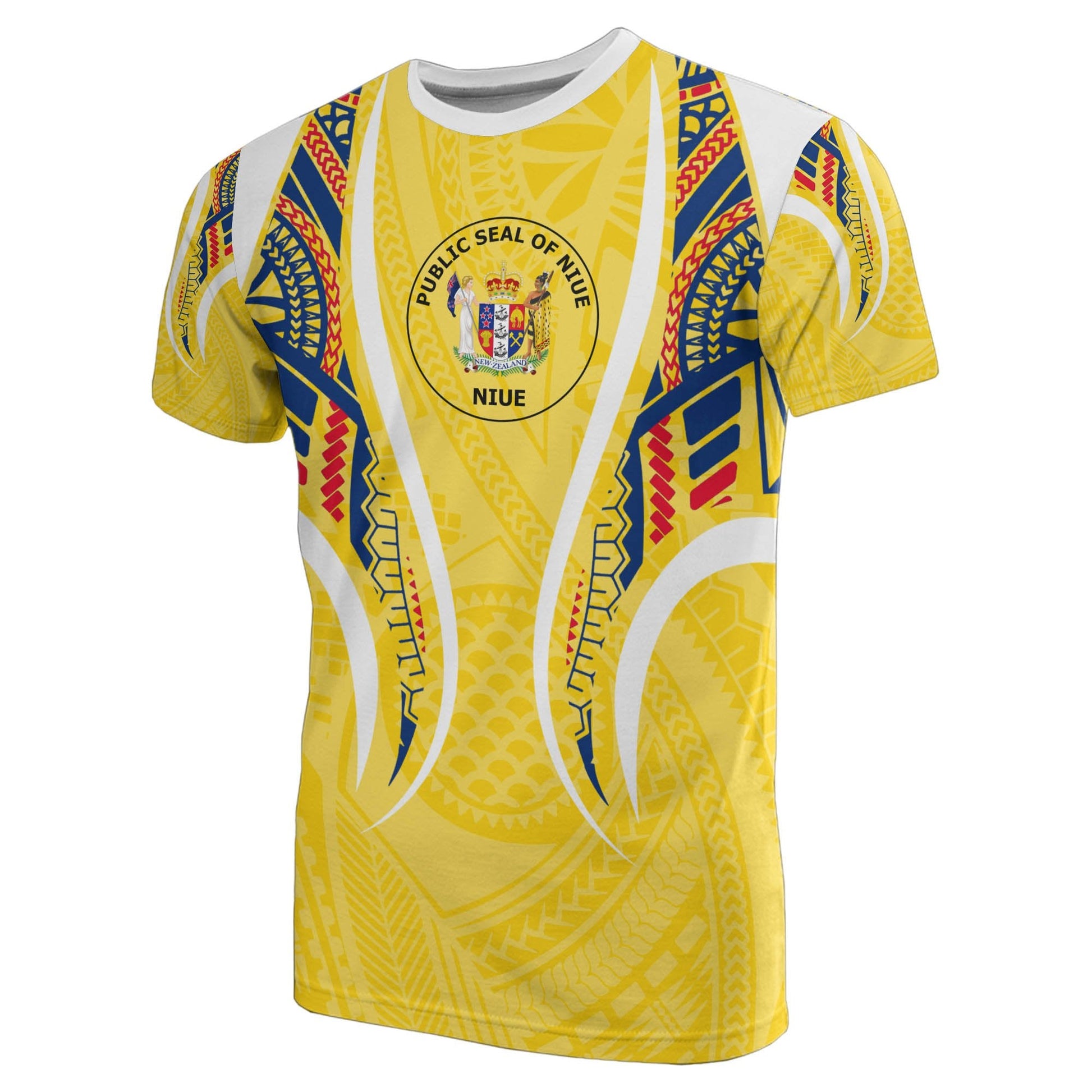Niue T Shirt Niue Seal Polynesian Stylized