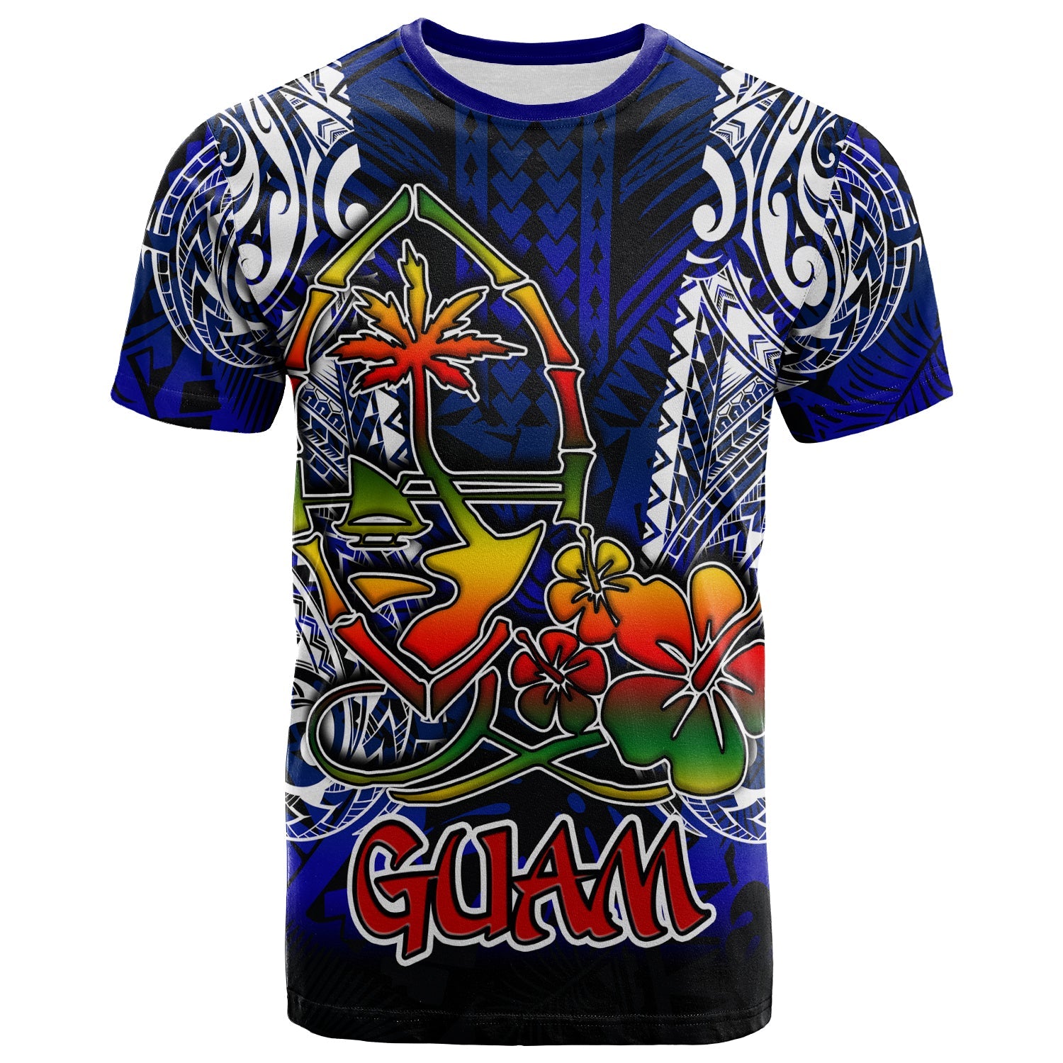 Guam T Shirt Guam Independence Day With Polynesian Tattoo Patterns