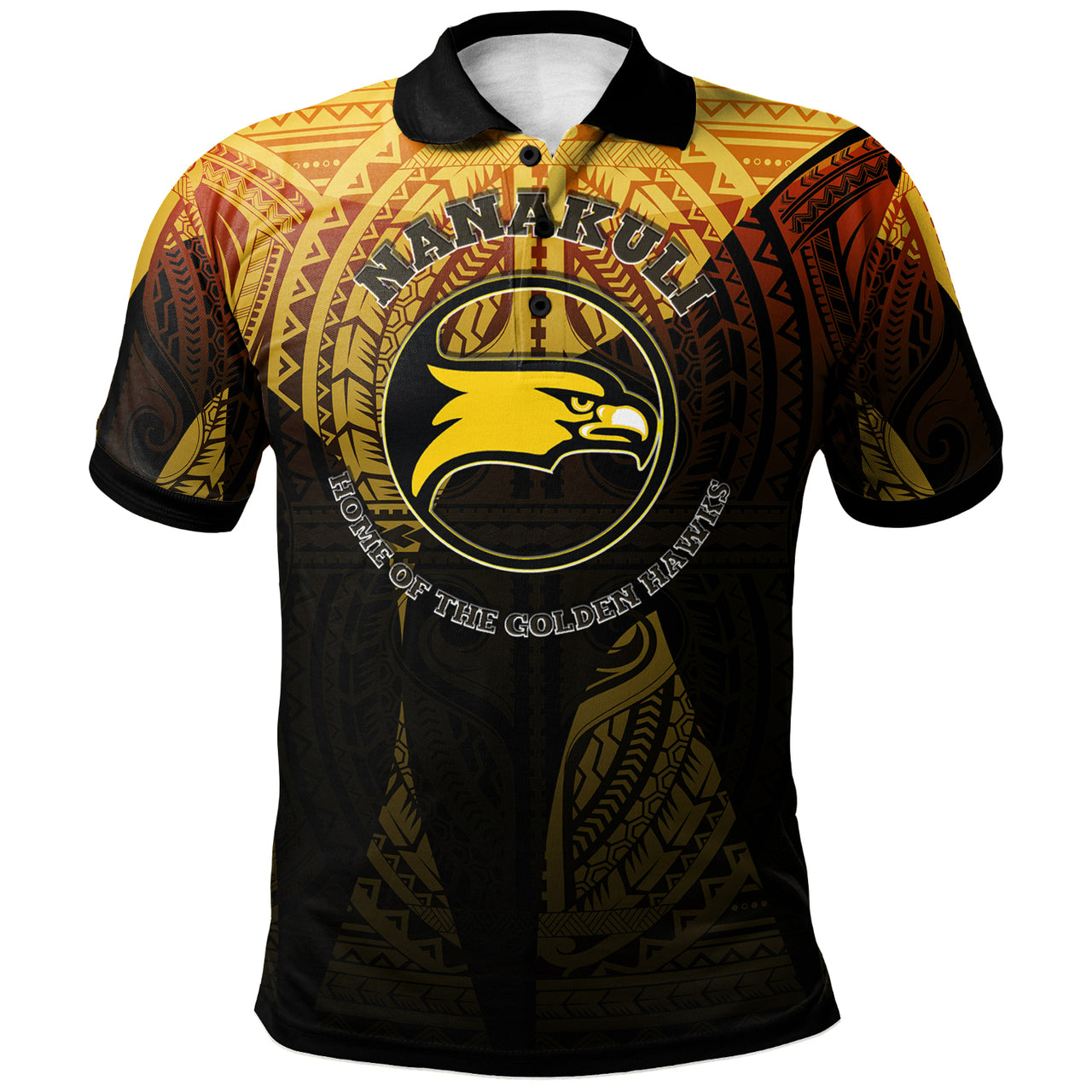 Hawaii Nanakuli High and Intermediate School Polo Shirt - Nanakuli High School Polynesian Pattern