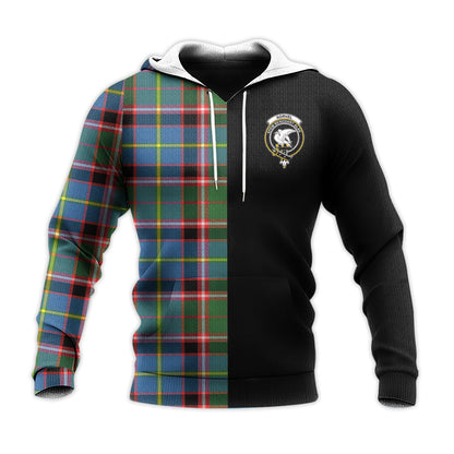 Printivon Norvel Tartan Personalize Half Hoodie