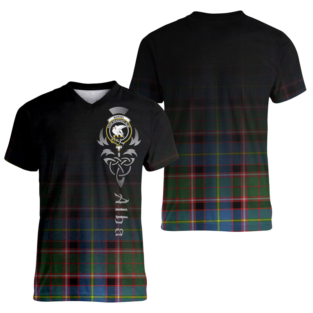 Printivon Norvel Tartan Crest Alba Celtic T Shirt